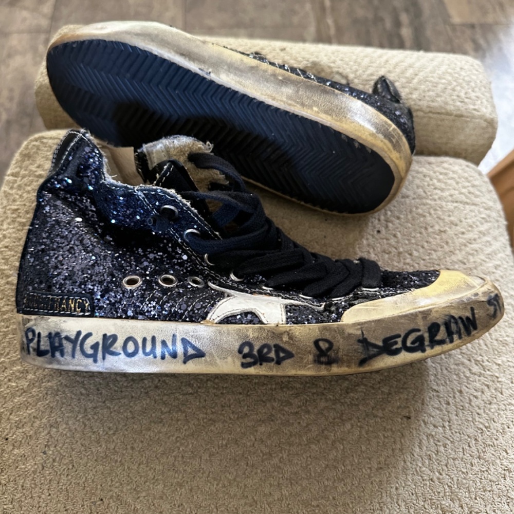 Golden Goose Francy Lace up - side Zip Sneakers - Picture 4 of 6